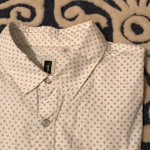 Pearl snap short sleeve button up